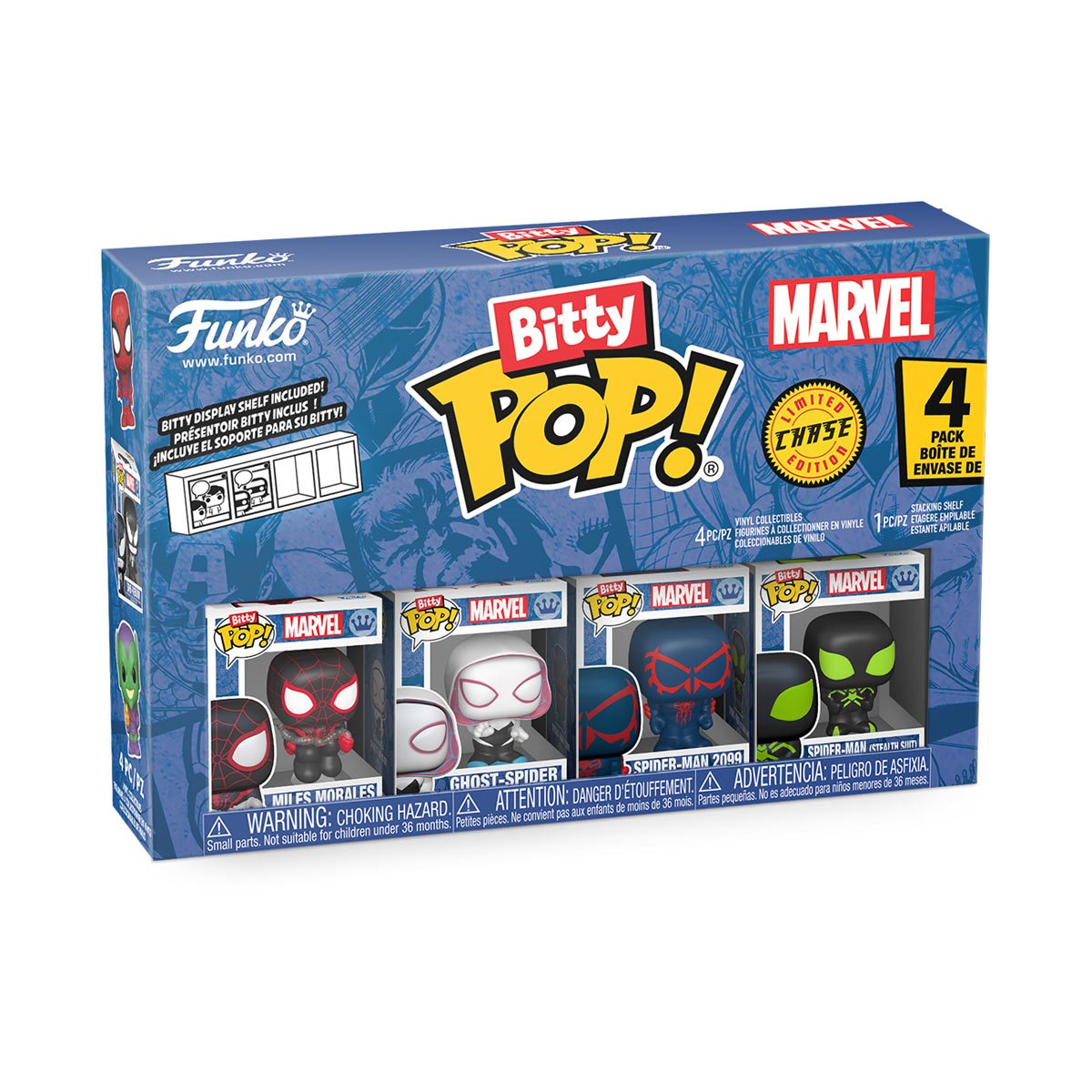 Spider-Man Miles Morales Funko Bitty Pop! Mini-Figure 4-Pack