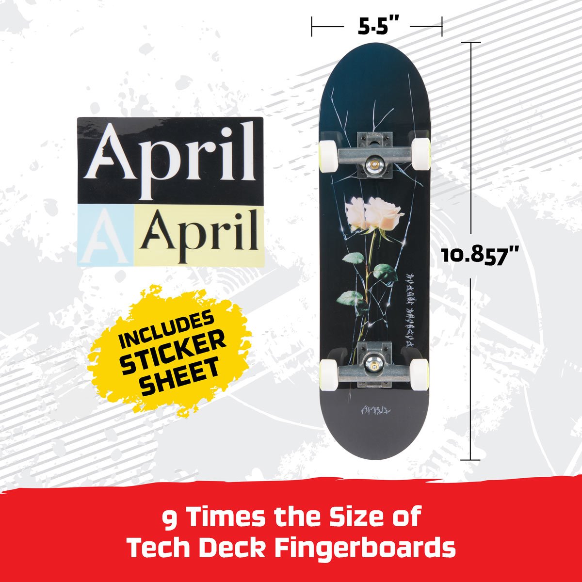 Tech Deck April Handboard Case of 8