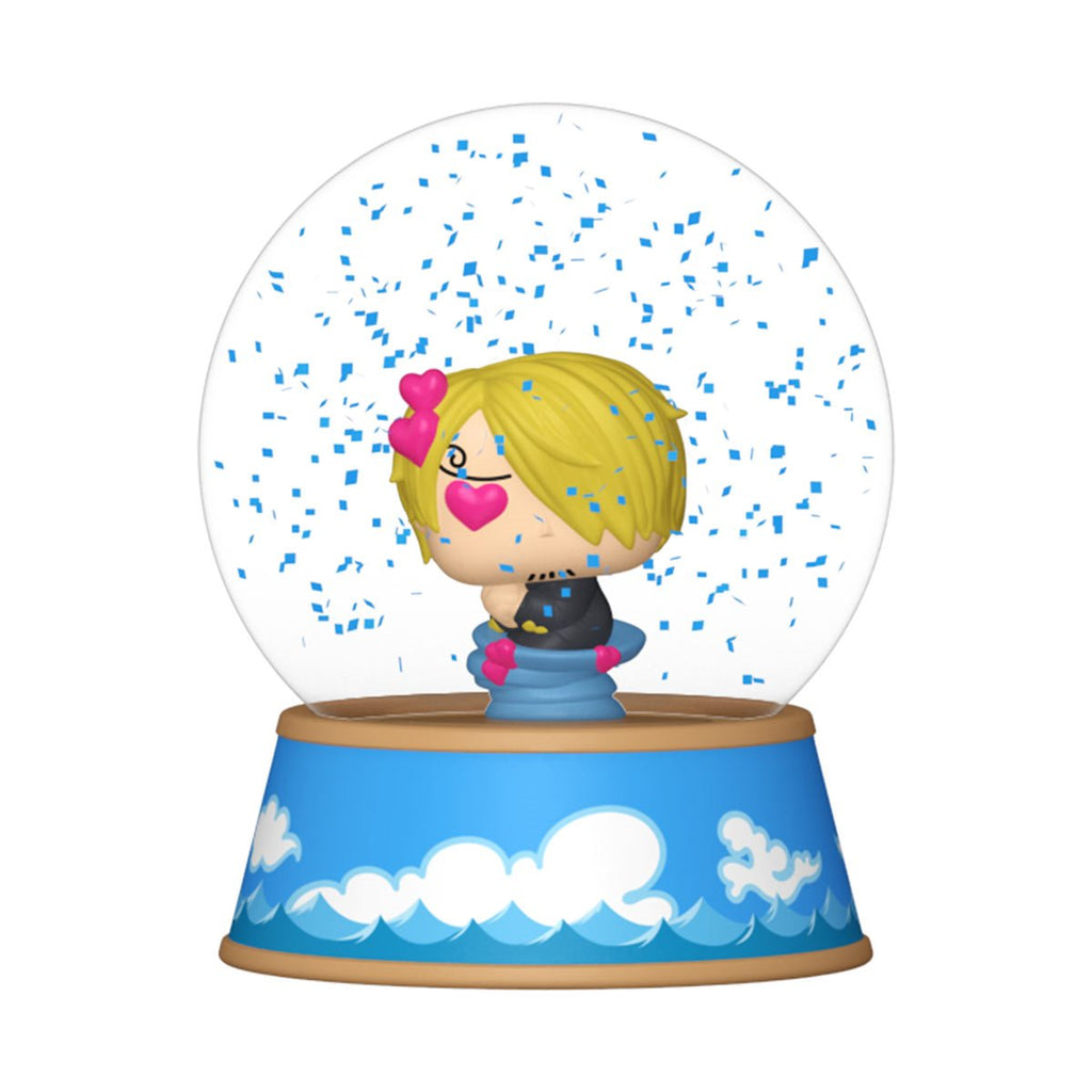 One Piece Mini Glitter Globe Display Case of 12