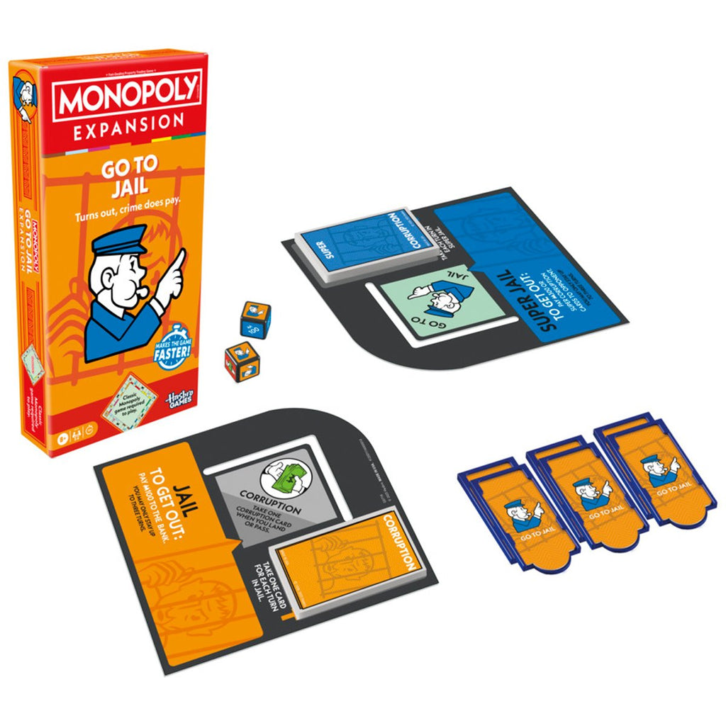 Monopoly Go to Jail EXPANSION (Game Sold Separately)