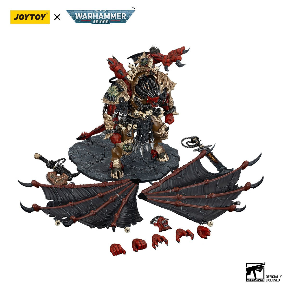 Joy Toy Warhammer 40,000 World Eaters Angron Daemon Primarch of Khorne 1:18 Scale Action Figure