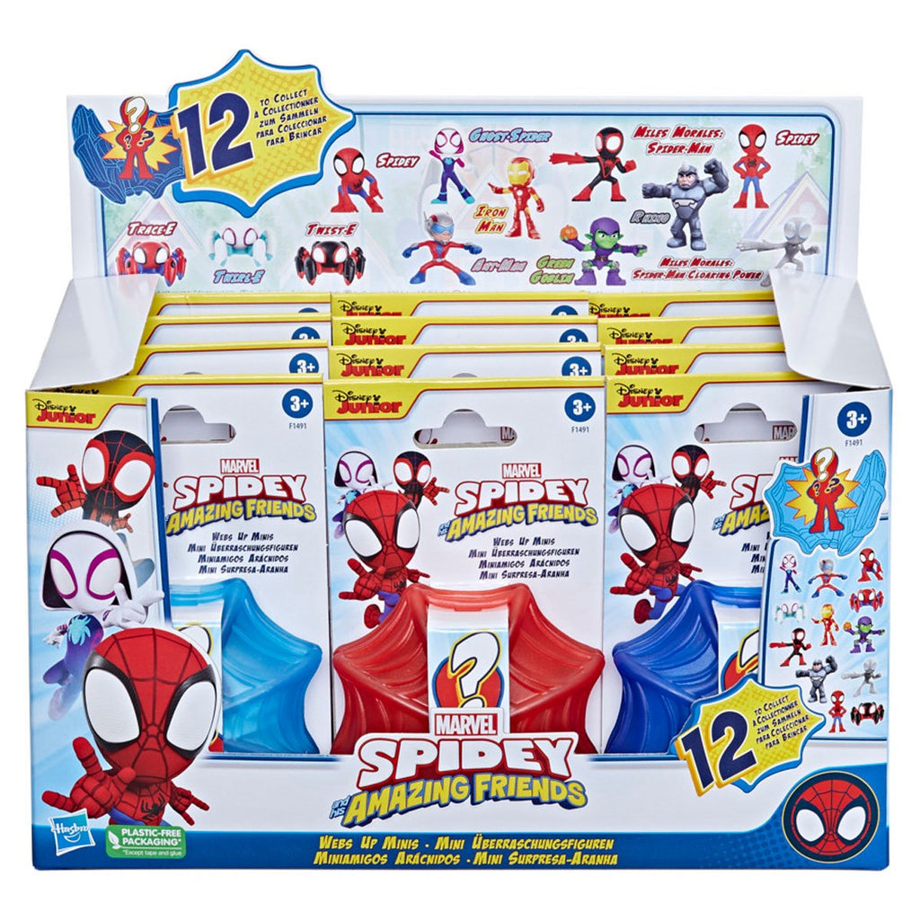 Spidey and His Amazing Friends Webs Up 2 1/2-Inch Mini-Figures Wave 1 Case of 12