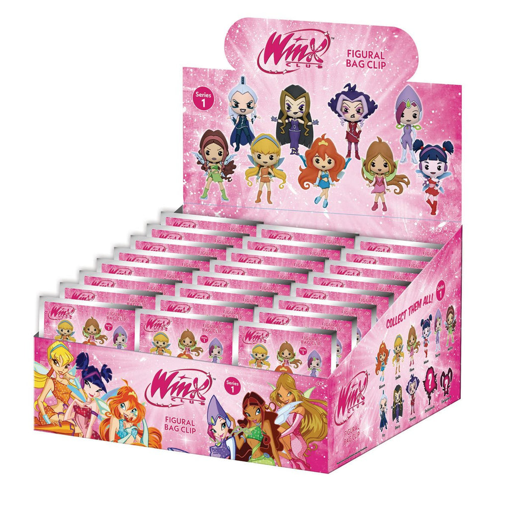 Winx Club 3D Foam Bag Clip Random 6-Pack