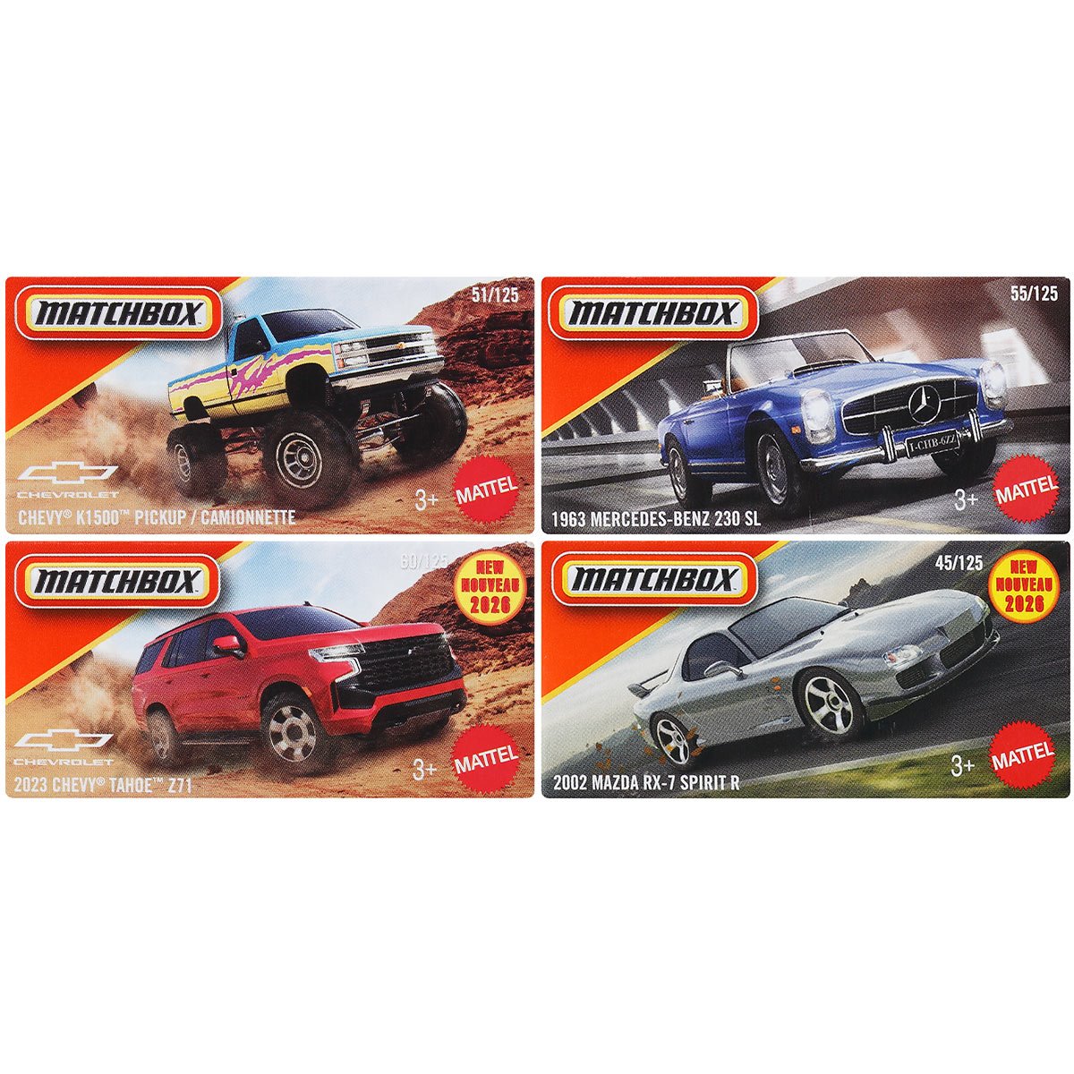 Matchbox Power Grabs 2026 Mix 5 Die-Cast Vehicle Case of 48