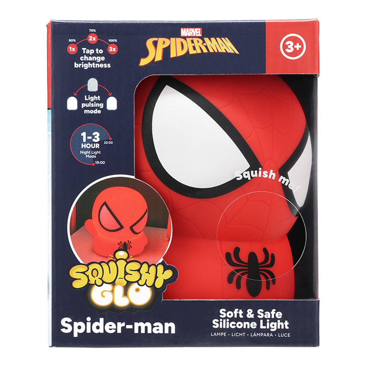 Spider-Man SquishyGlo Silicone Rechargeable Light