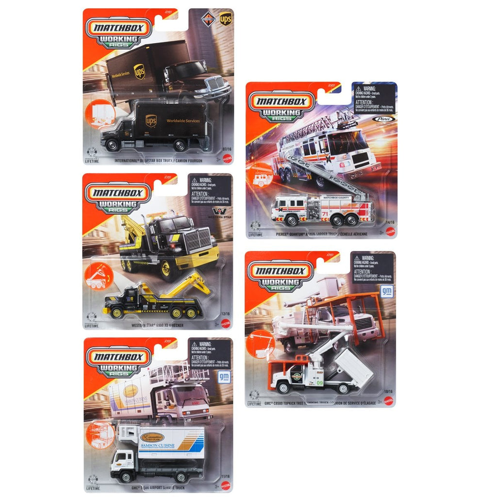 Matchbox Real Working Rigs 2026 Wave 2 Case of 6