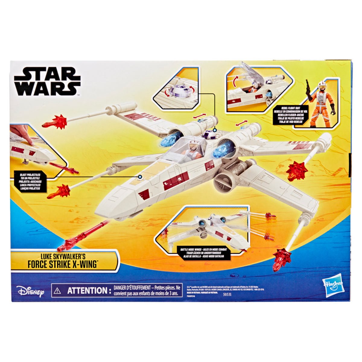 Star Wars Epic World of Action Luke Skywalker's Force Strike X-Wing Fighter