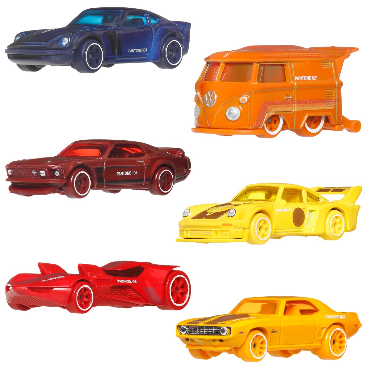 Hot Wheels Silver Series Pantone Vehicle Multipack Case of 6
