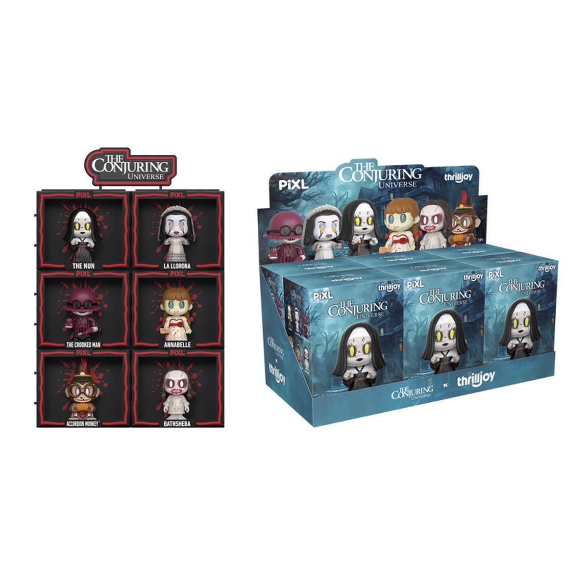 The Conjuring Universe Blind Box PIXL Mini-Figure Display Case of 6