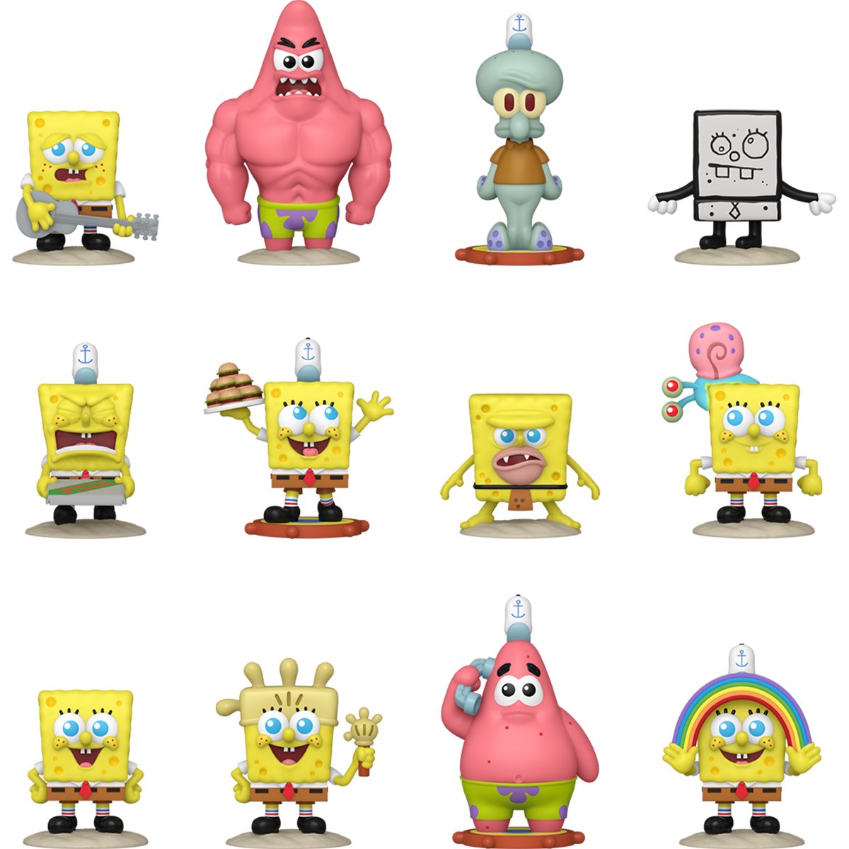 SpongeBob SquarePants 25th Anniversary Funko Mystery Minis Mini-Figure - Random 4-Pack