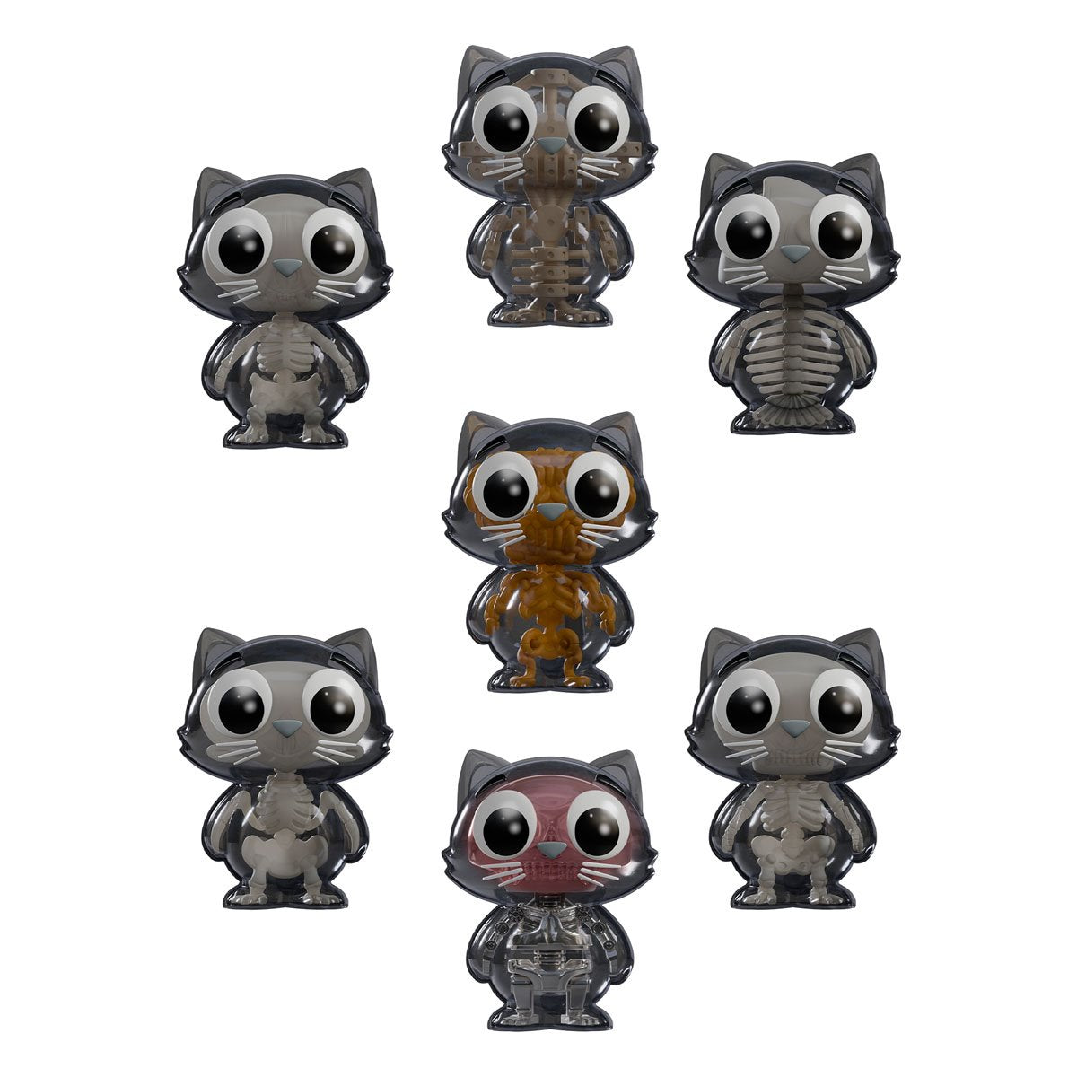 Catscans Series 2 Bare Bones Blind-Box Mini-Figure Case of 6