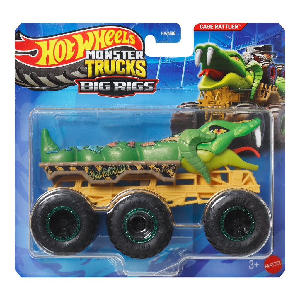 Hot Wheels Monster Trucks Big Rigs 1:64 Scale Vehicle 2026 Mix 1 Case of 4