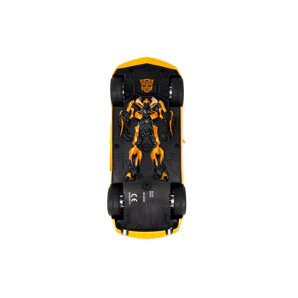 Transformers Hollywood Rides Bumblebee 2006 Chevy Camaro 1:24 Scale Die-Cast Metal Vehicle with Coin