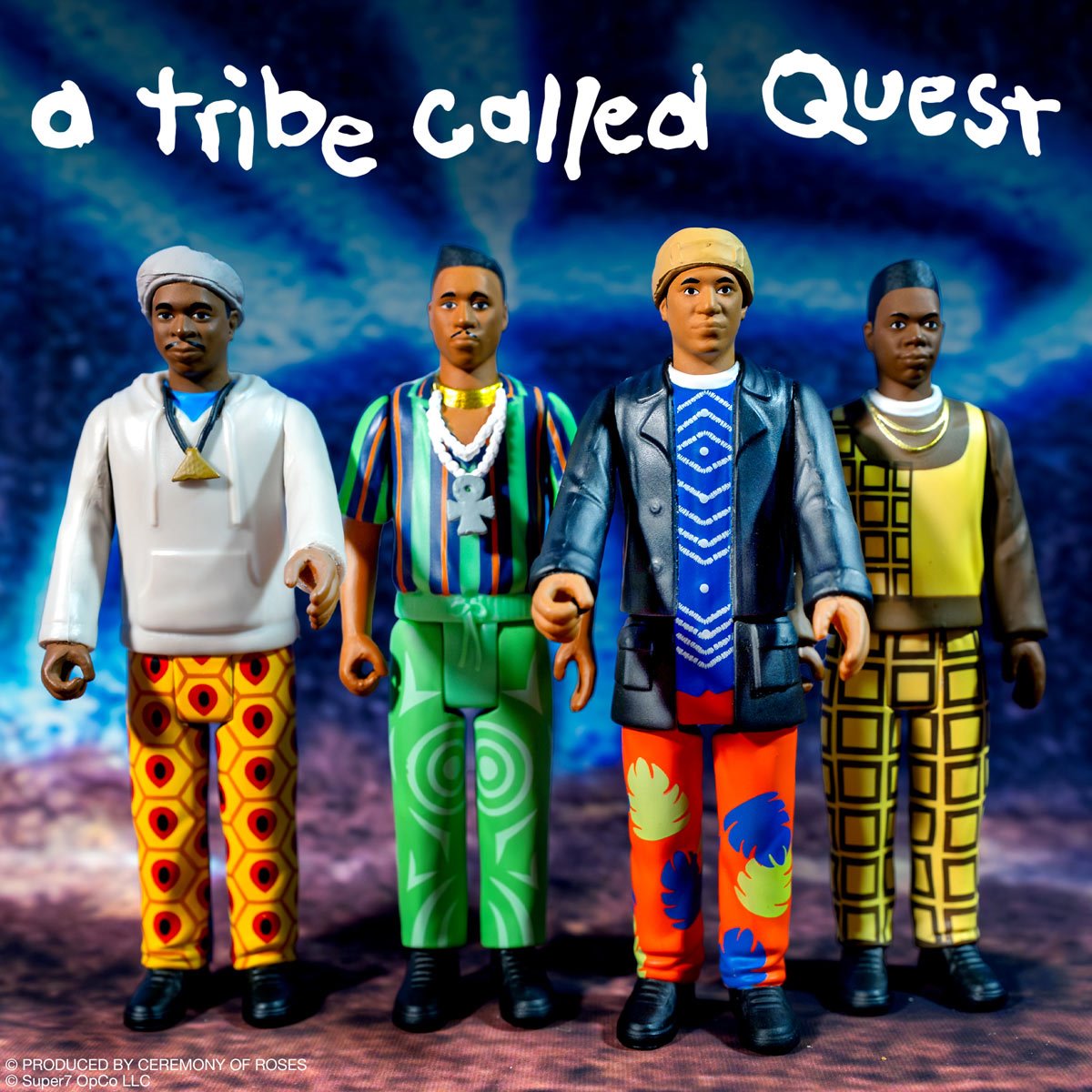 A Tribe Called Quest People's Instinctive Travels and the Paths of Rhythm 3 3/4-Inch ReAction Figures 4-Pack