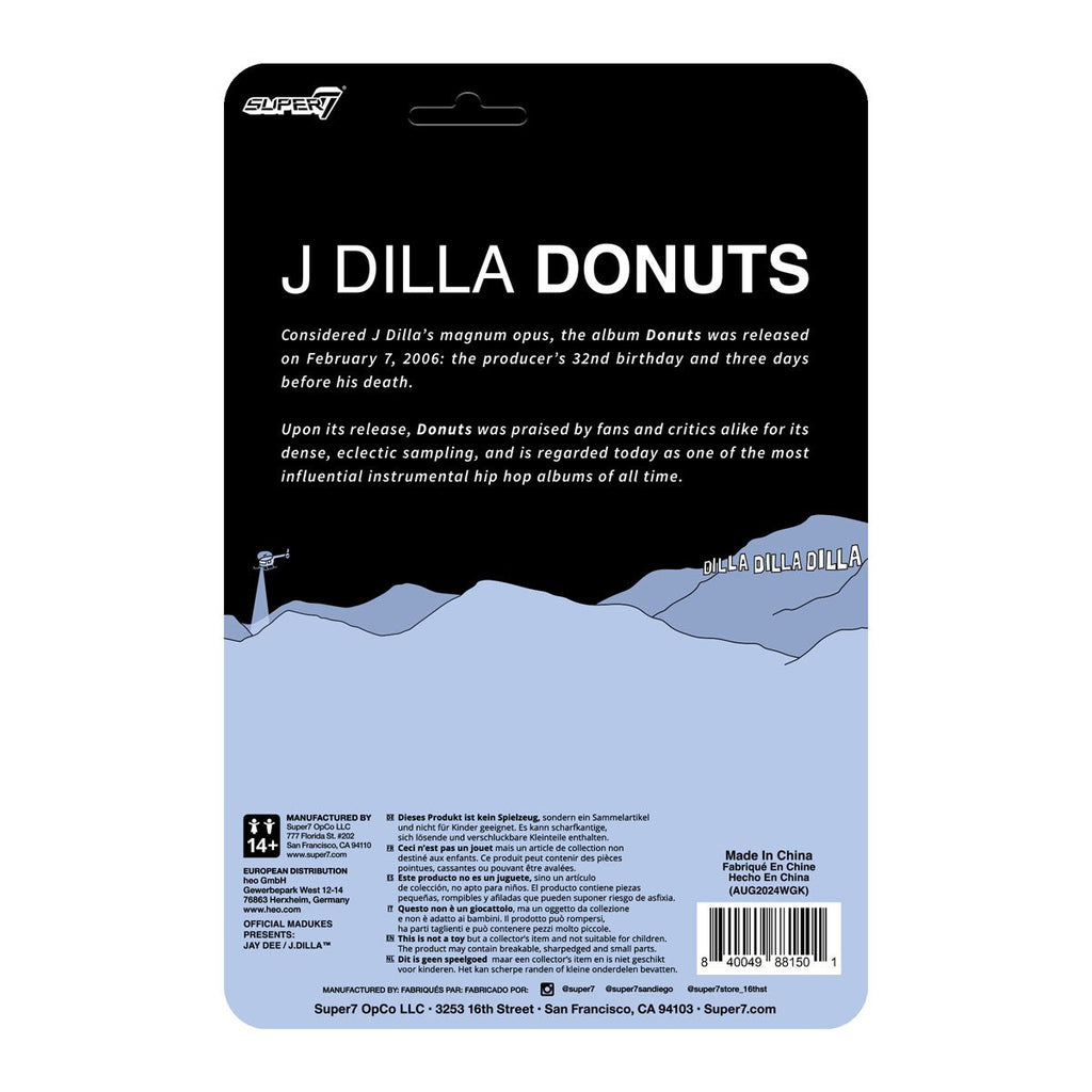 J Dilla (Donuts Smile Album Cover) 3 3/4-Inch ReAction Figure