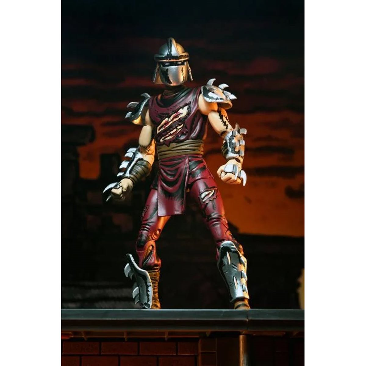 Teenage Mutant Ninja Turtles Mirage Comics Battle Damaged Shredder Classic Colors 7-Inch Scale Action Figure
