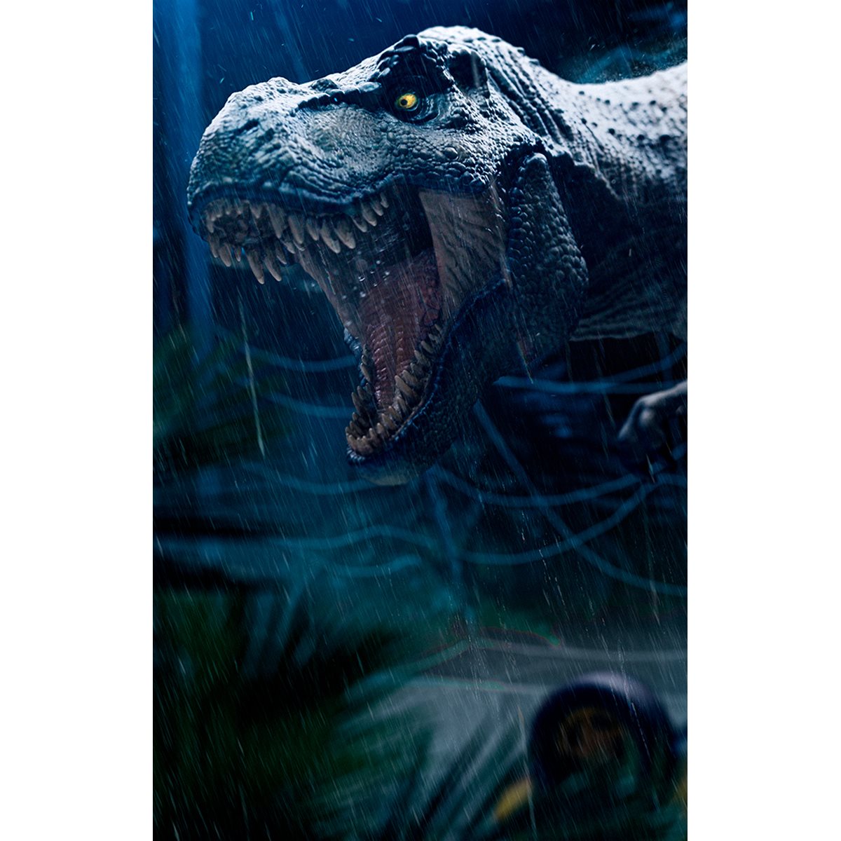 Jurassic Park T-Rex Attack Icons Statue