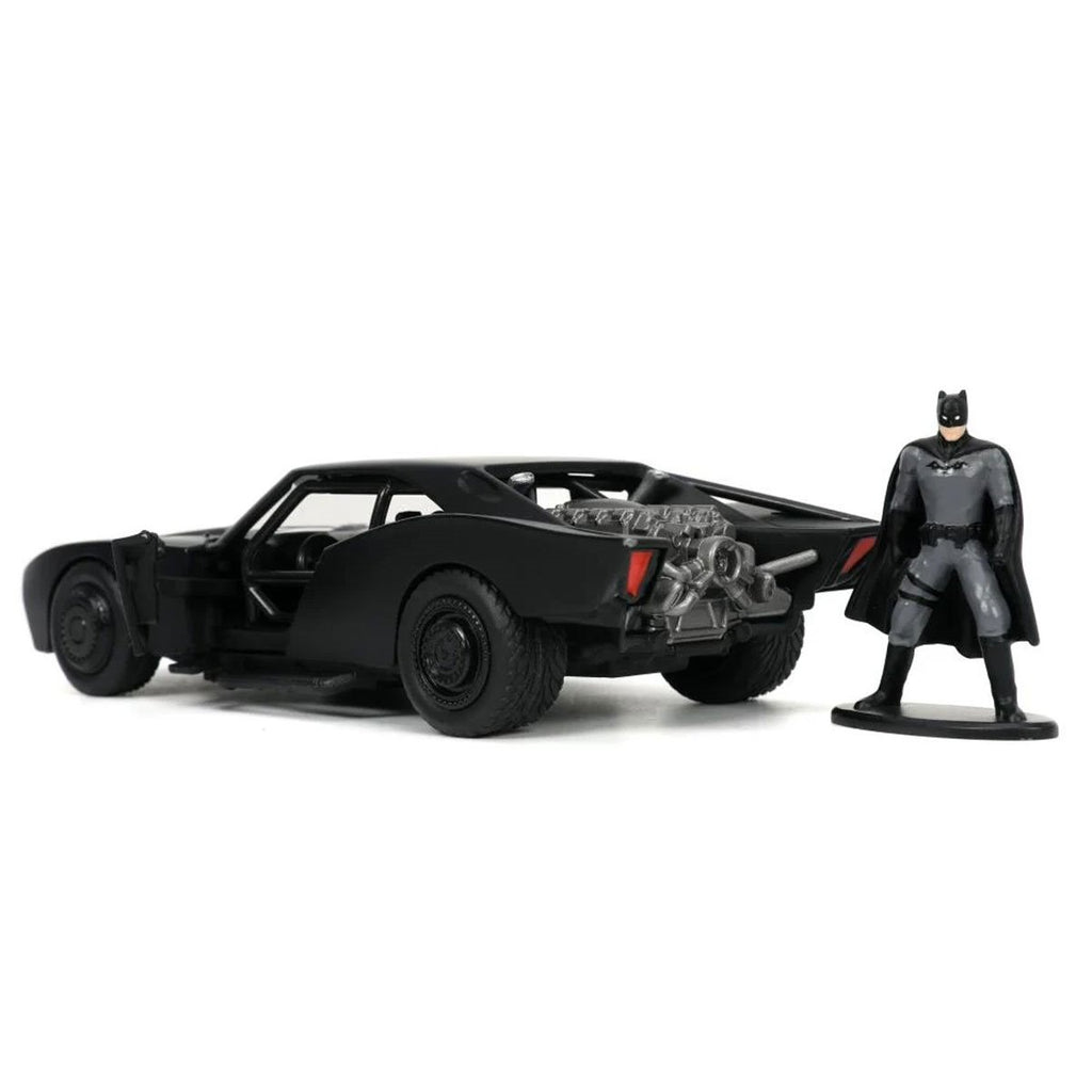 The Batman 2021 Batmobile 1:32 Scale Die-Cast Metal Vehicle with Batman Figure