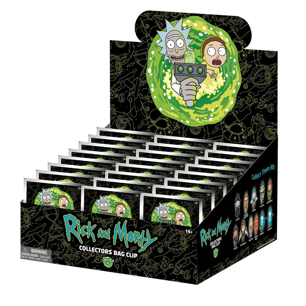 Rick and Morty 10th Anniversary Series 5 3D Foam Bag Clip Random 6-Pack