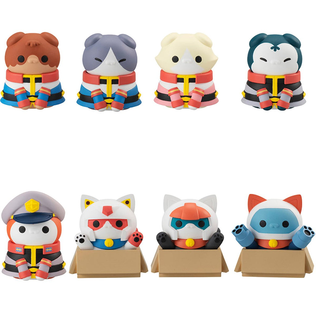 Mobile Suit Gundam Nyandam We are the Earth Federation Forces! Mega Cat Project Mini-Figure Case of 8