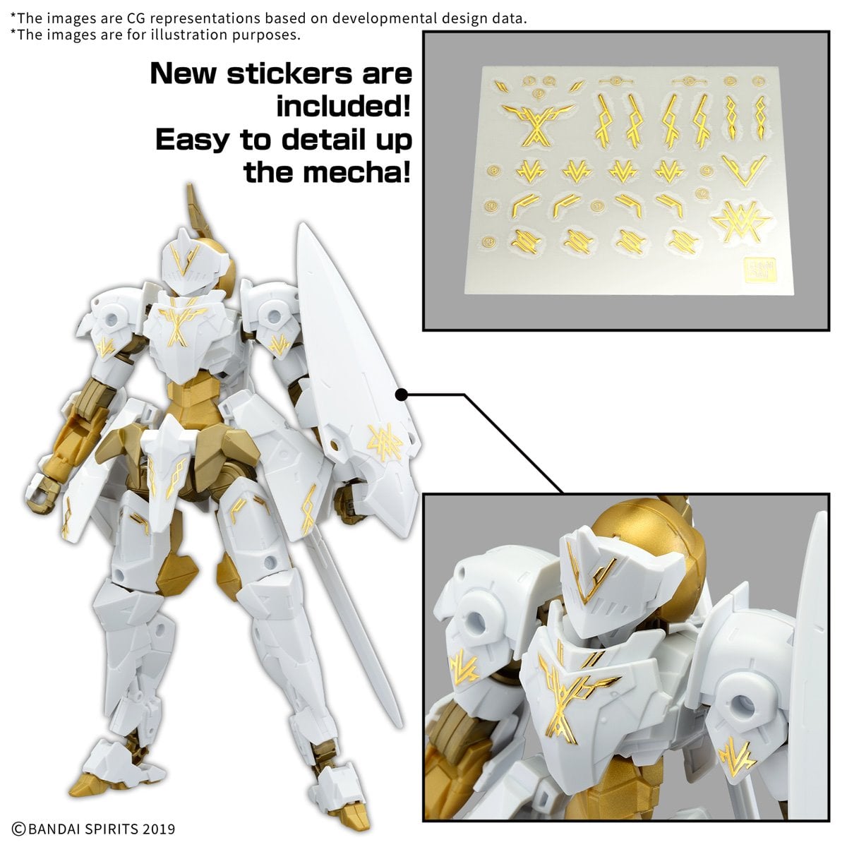 30 Minute Missions EXM-A9rk Spinatio Royal Knight Type 1:144 Scale Model Kit