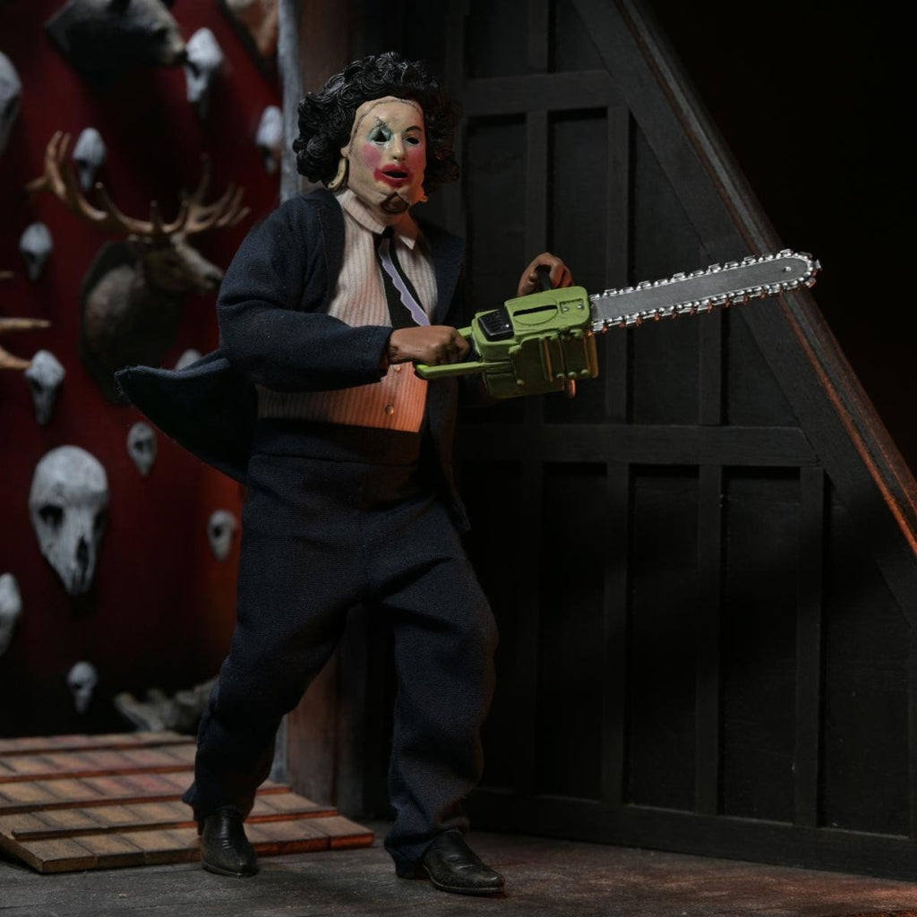 The Texas Chainsaw Massacre Leatherface with Pretty Woman Mask 8-Inch Clothed Action Figure