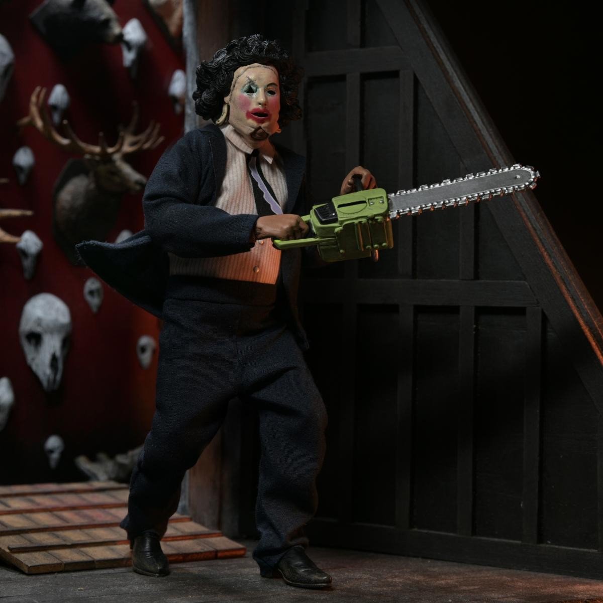 The Texas Chainsaw Massacre Leatherface with Pretty Woman Mask 8-Inch Clothed Action Figure