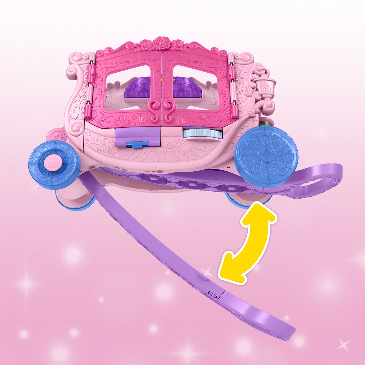 Disney Princess Little People Pull-Along Musical Carriage Playset