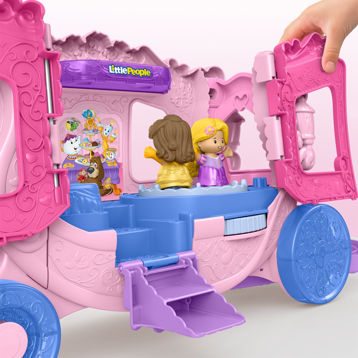 Disney Princess Little People Pull-Along Musical Carriage Playset