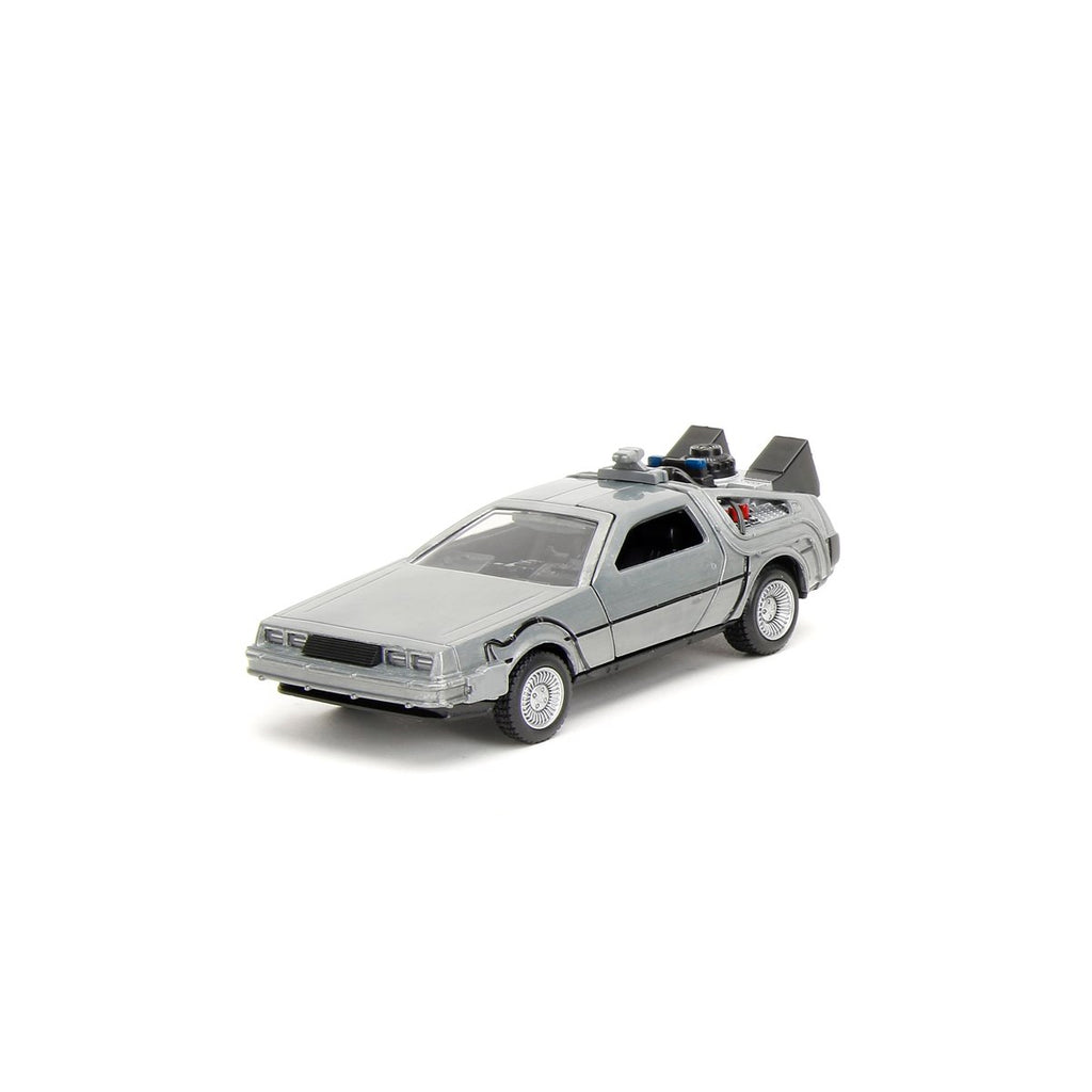 Hollywood Rides Back to the Future Time Machine 1:32 Die-Cast Metal Vehicle 3-Pack
