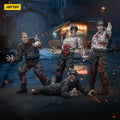 Joy Toy Dark Source Zombie Security Guard 1:25 Scale Action Figure 4-Pack