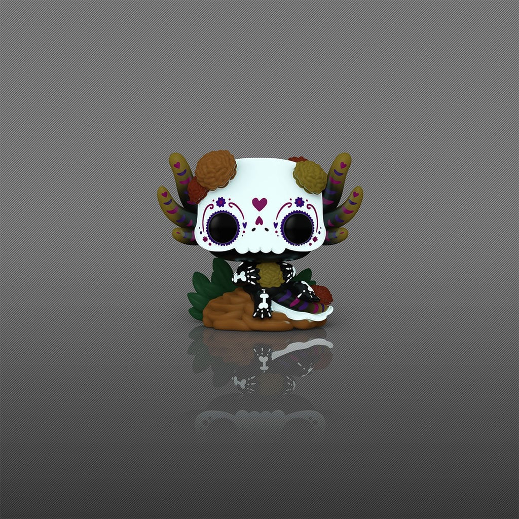 Dia De Los Muertos Ajolote Glow-in-the-Dark Funko Pop! Vinyl Figure #104 - Entertainment Earth Exclusive