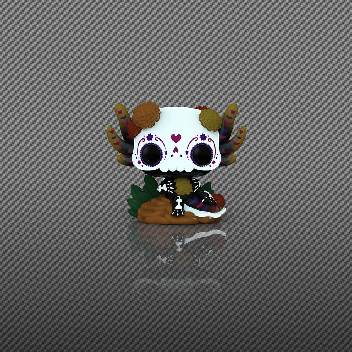 Dia De Los Muertos Ajolote Glow-in-the-Dark Funko Pop! Vinyl Figure #104 - Entertainment Earth Exclusive