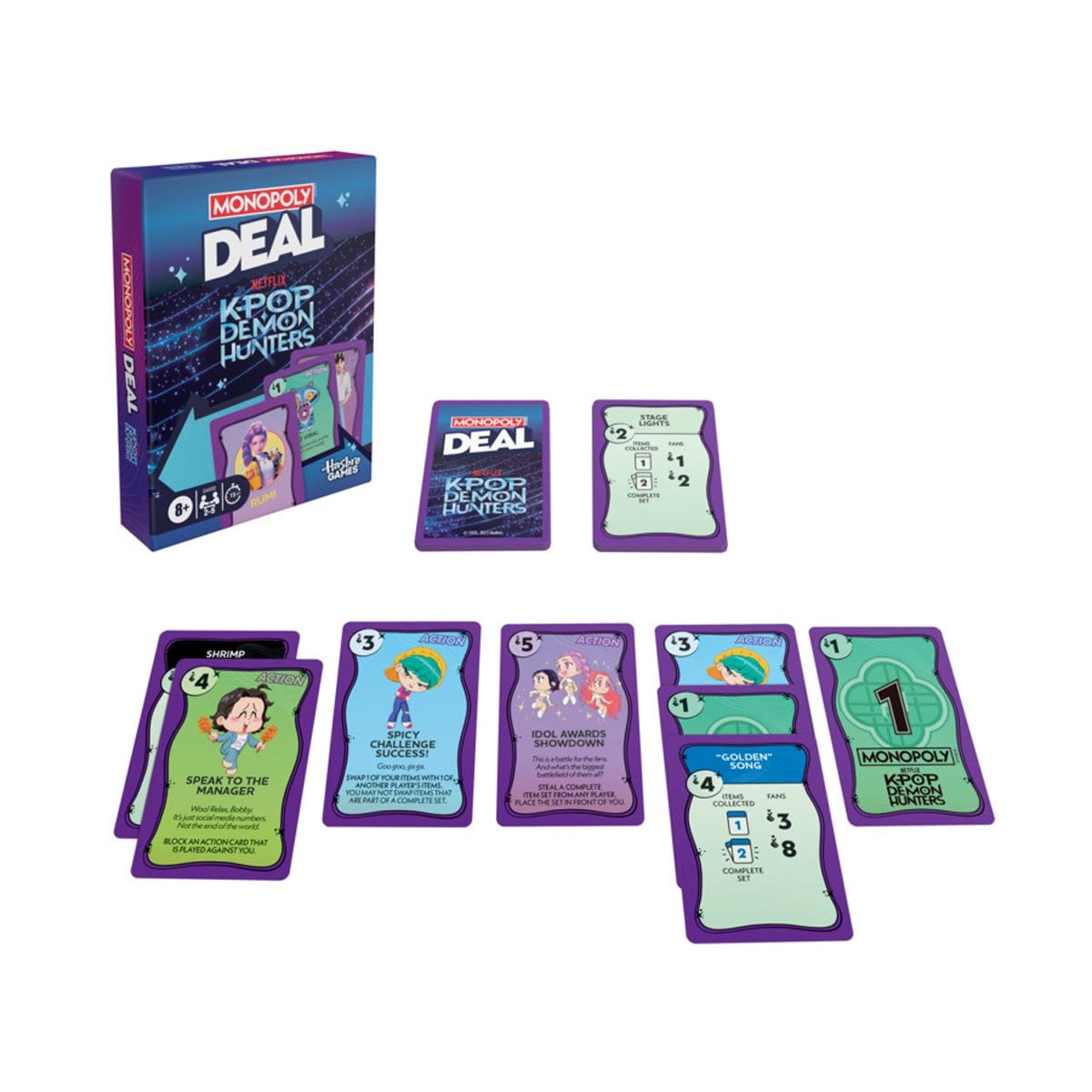 KPop Demon Hunters Monopoly Deal Card Game