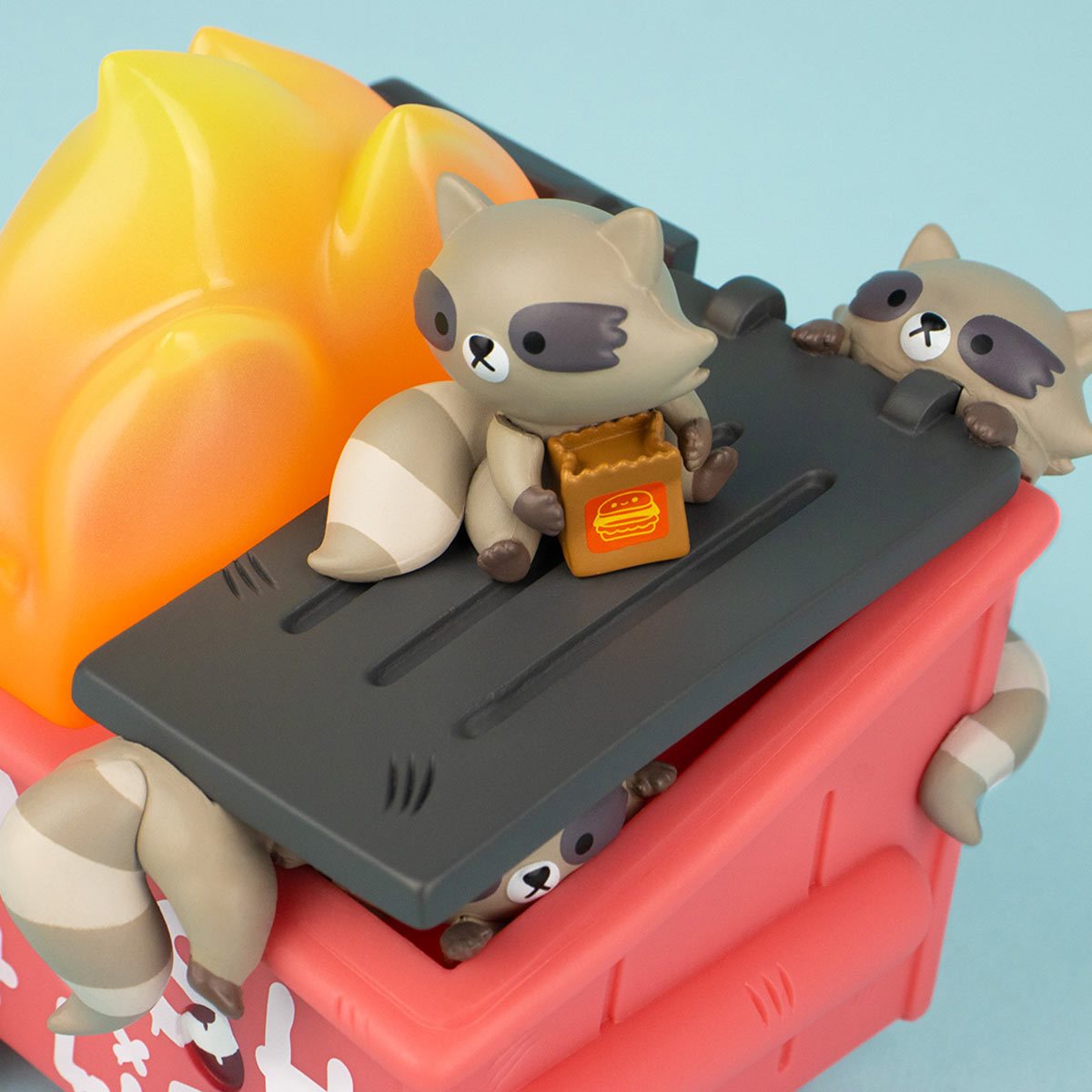 Dumpster Fire Trash Panda Vinyl Figure