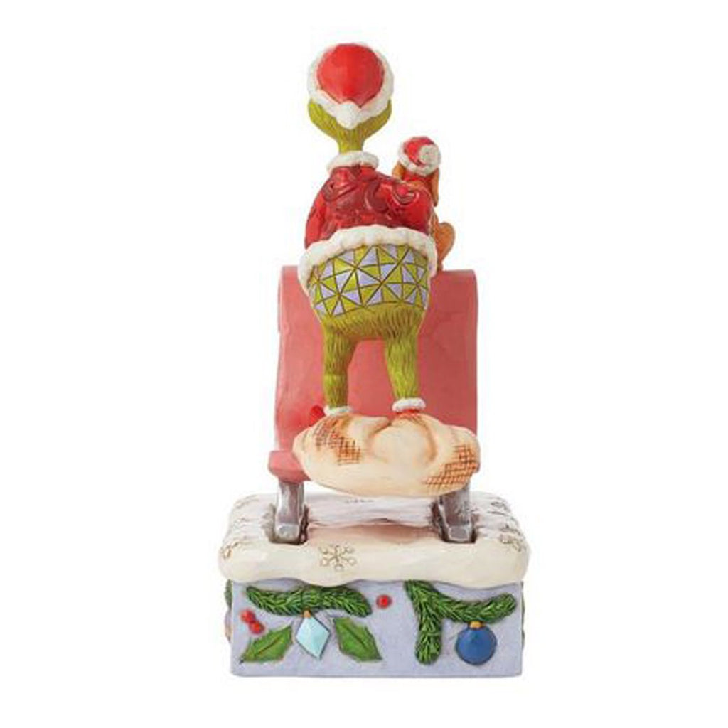 Dr. Seuss Grinch and Max on Sled By Jim Shore Statue