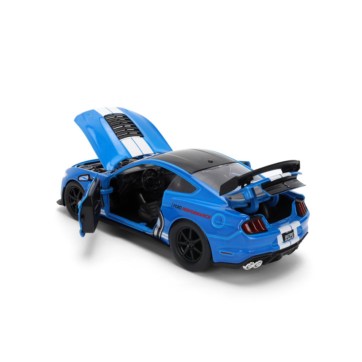 Bigtime Muscle 2020 Blue Ford Mustang Shelby GT500 1:24 Scale Die-Cast Metal Vehicle