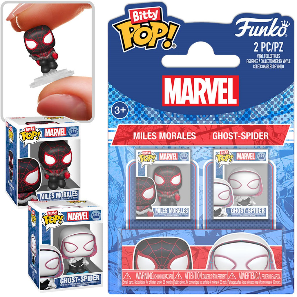 Spider-Man Miles Morales and Ghost-Spider Funko Bitty Pop! Mini-Figure 2-Pack