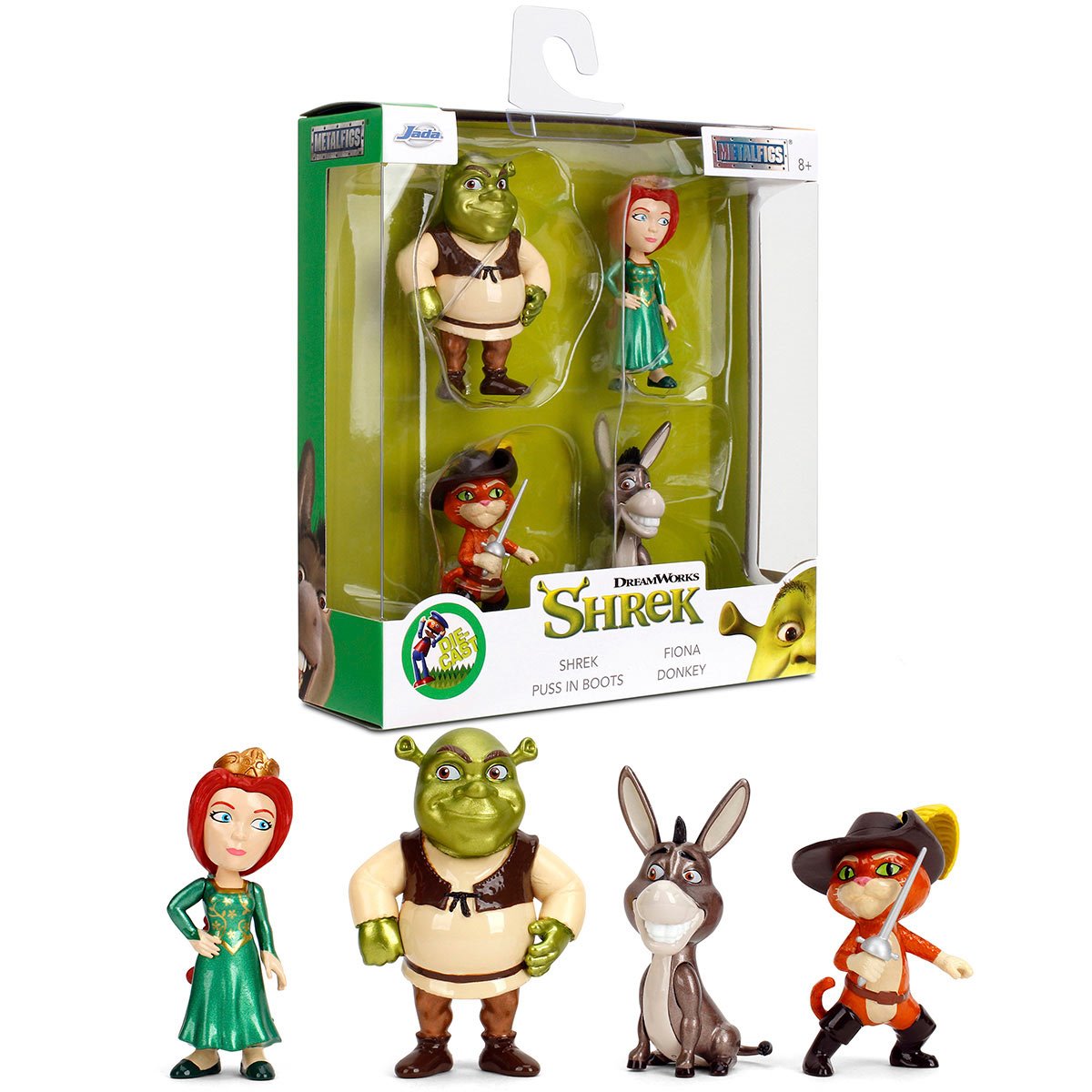 Shrek Wave 1 MetalFigs 2 1/2-Inch Die-Cast Metal Mini-Figure 4-Pack