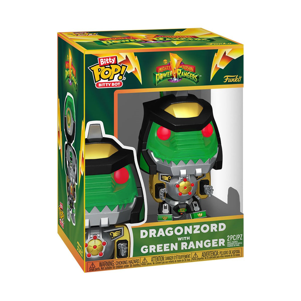Mighty Morphin Power Rangers Dragonzord with Green Ranger Funko Bitty Pop! Bitty Bot Vinyl Figure