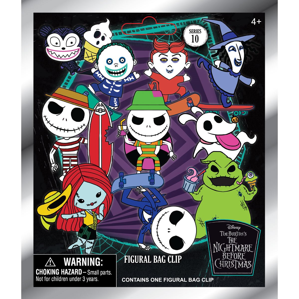 The Nightmare Before Christmas Series 10 3D Foam Bag Clip Random 6-Pack