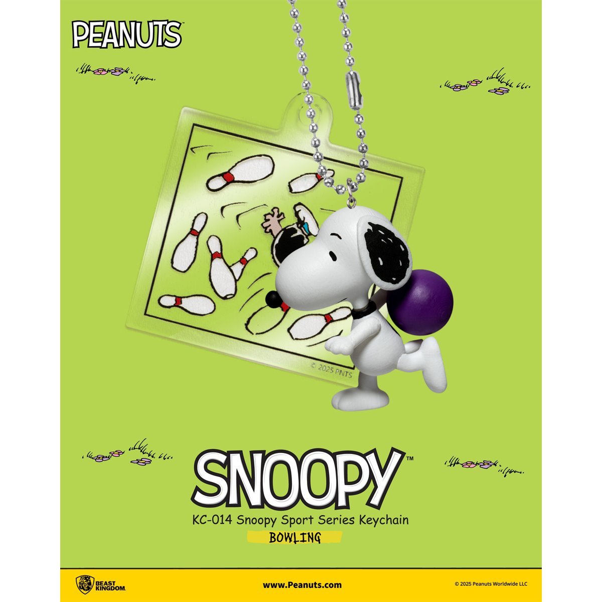 Peanuts Snoopy KC-014 Sporty Scene Series Key Chain Blind Box Case of 6
