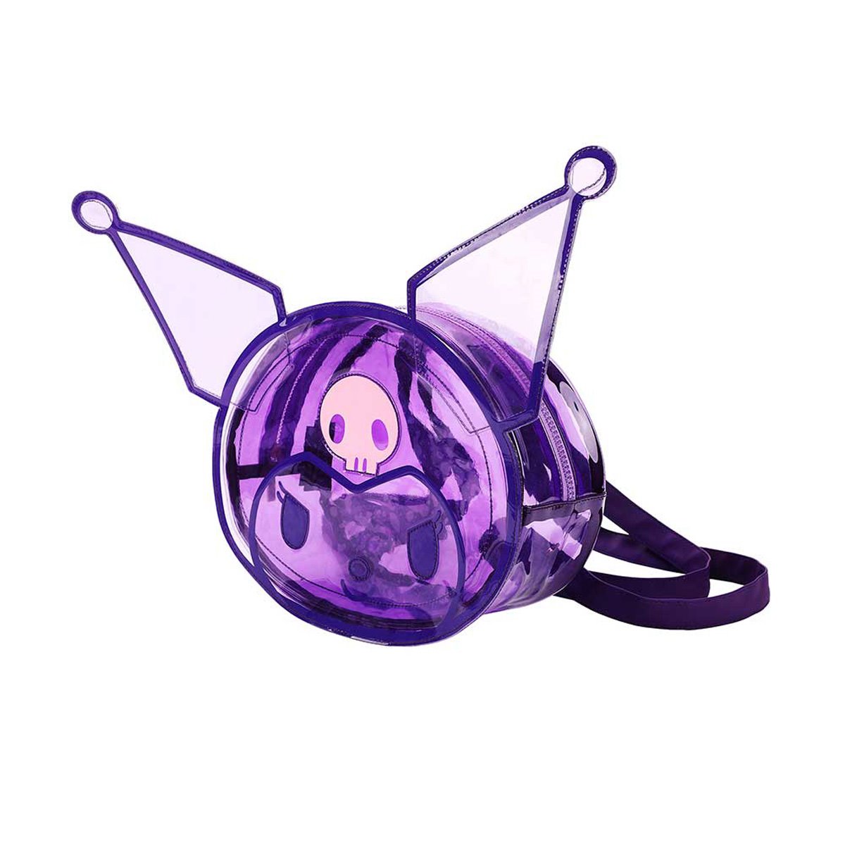 Sanrio Kuromi Shaped Clear Mini-Backpack