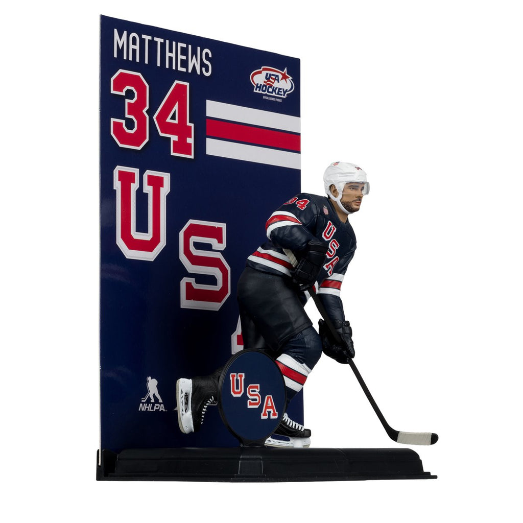 McFarlanes SportsPicks USA Hockey Auston Matthews Olympics 2026 7-Inch Scale Posed Figure