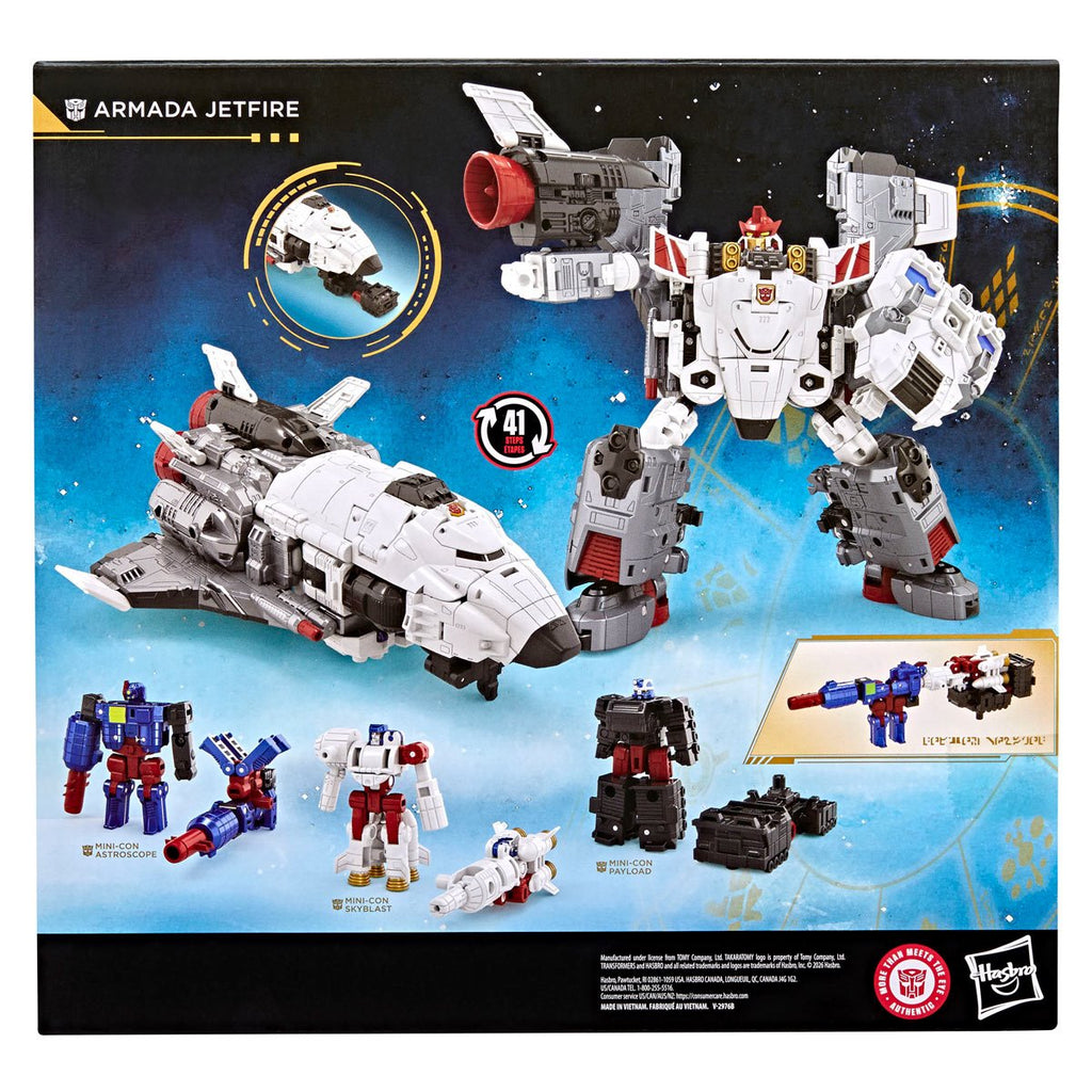 Transformers Generations Age of the Primes Commander Armada Jetfire with Requiem Blaster
