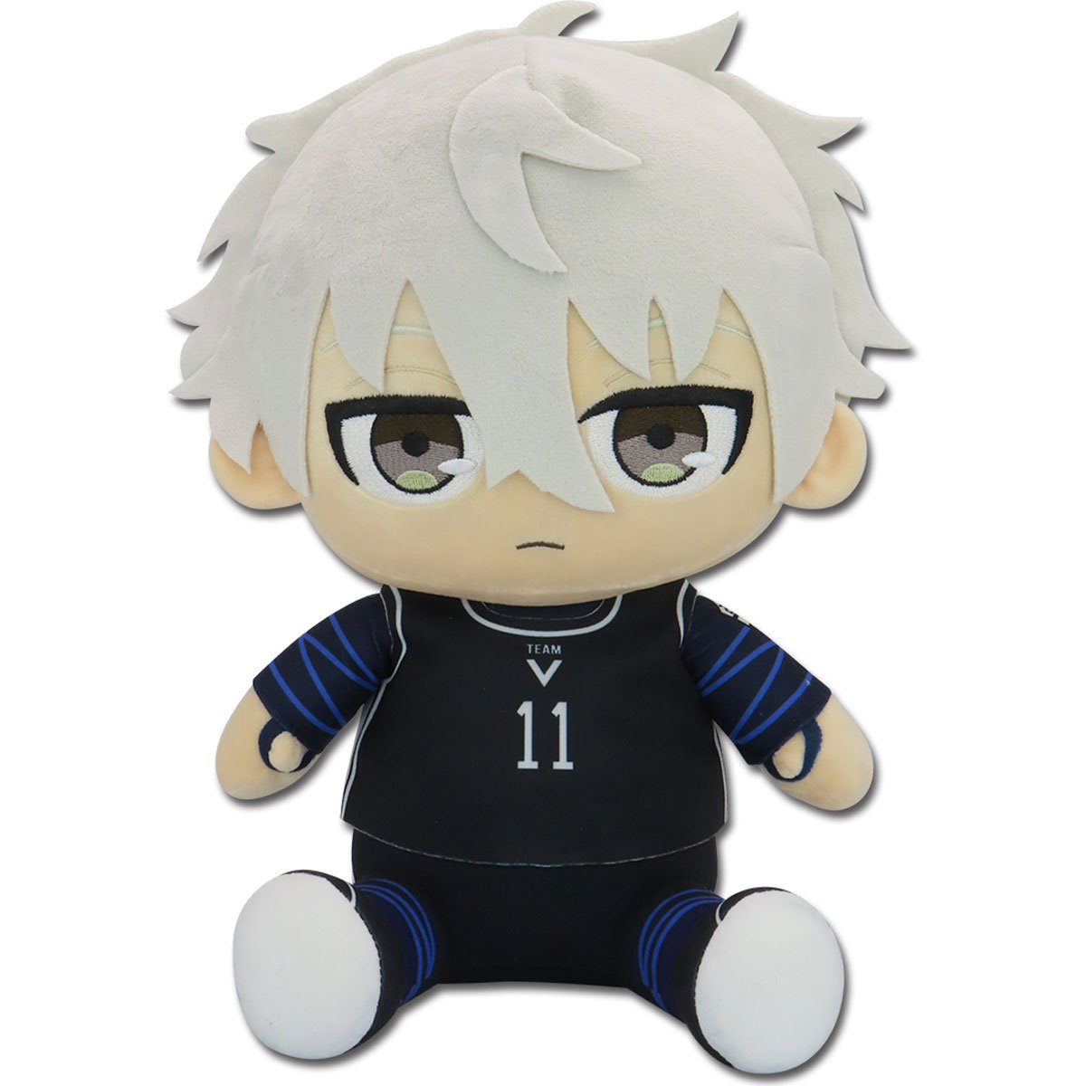 Blue Lock Comic Nagi Seishiro Team V Uniform Sitting Pose 12-Inch Plush