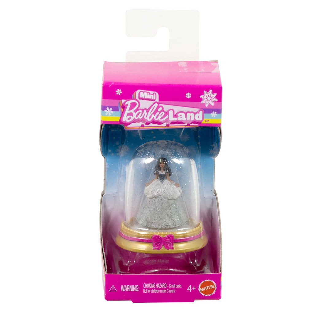 Mini BarbieLand Holiday Doll and Snow Globe Playset Case of 6