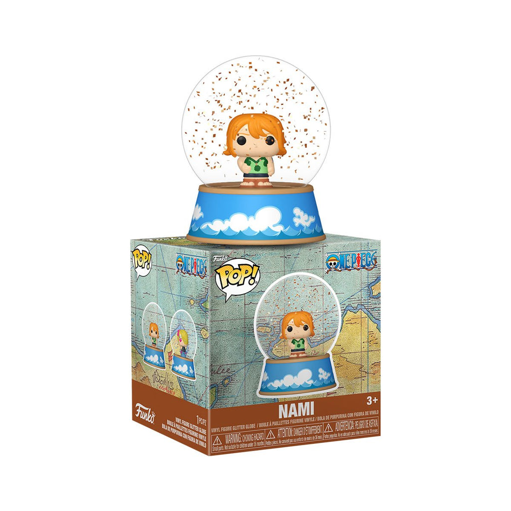 One Piece Mini Glitter Globe Display Case of 12