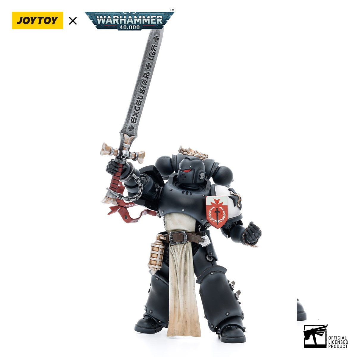 Joy Toy Warhammer 40,000 Black Templars The Emperors Champion Rolantus 1:18 Scale Action Figure
