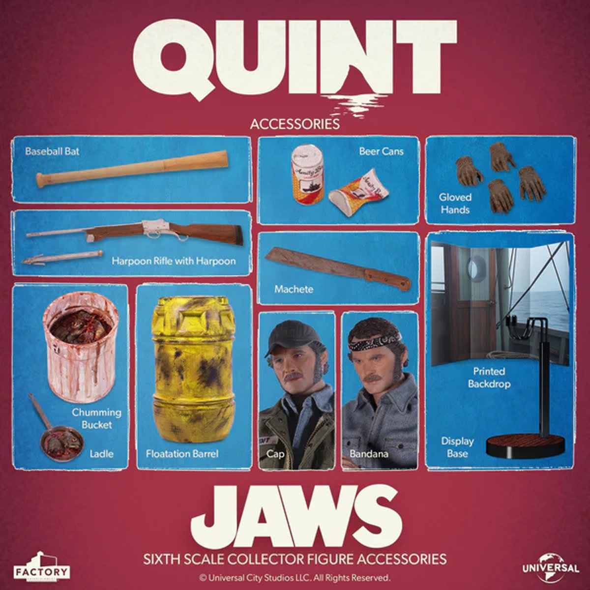 Jaws Sam Quint 1:6 Scale Action Figure
